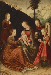 Mariage mystique de Sainte Catherine, 16e siècle